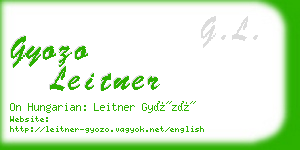 gyozo leitner business card